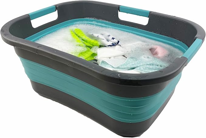 SAMMART 30L Collapsible Plastic Laundry Basket - Image 5