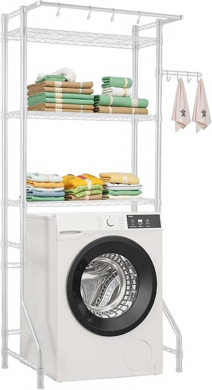 VEVOR Over The Washer and Dryer Storage Shelf, 3 Tier Laundry Room Drying Rack by VEVOR