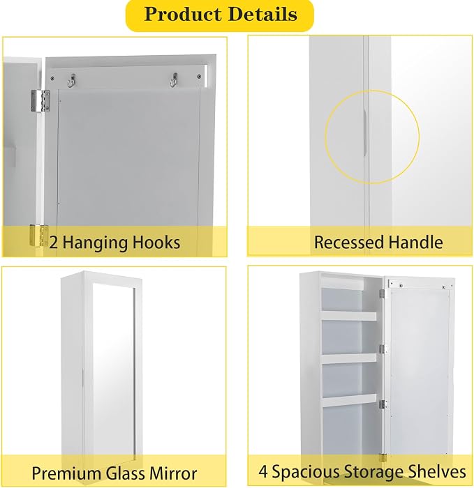 Wall-Mounted Ironing Board, Ironing Board Cabinet, in-Wall Recessed Ironing - Image 5