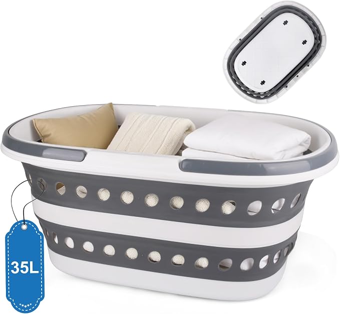 35L Collapsible Laundry Basket by BIDFUL