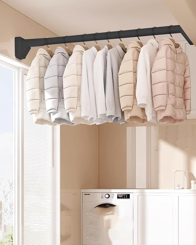 Wardrobe pole extension rod, Expandable Hanging Bar by Unknown