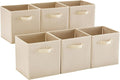 MAX Houser Fabric Cloth Storage Bins, Foldable Storage Cubes Organizer Baskets by MAXHouser