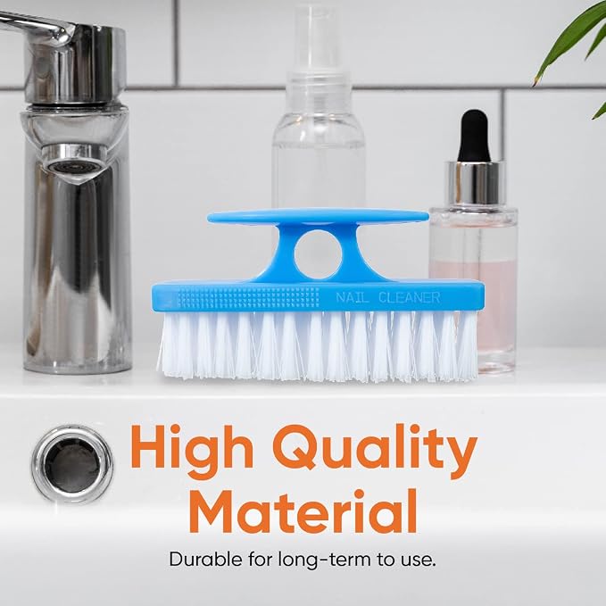 Superio Nail Brush for Cleaning Fingernails, Nail Scrubber Brush, Toe Foot - Image 3