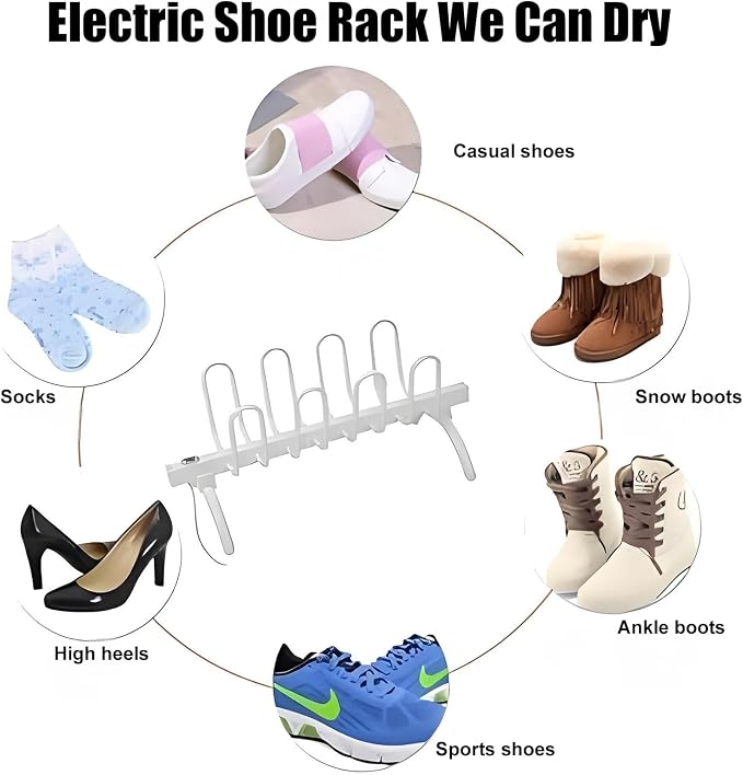 Portable Electric Shoe Dryer, Heated Shoe Dryer - Image 4