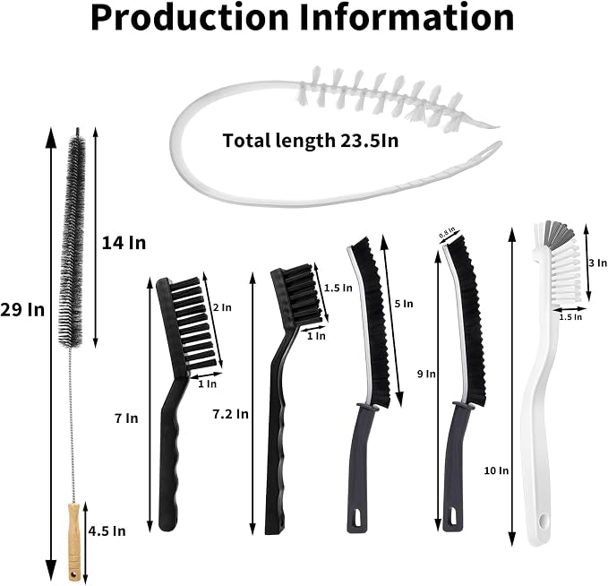 Washing Machine Cleaning Brush Set, Front Load Washer Machine Cleaner - Image 2