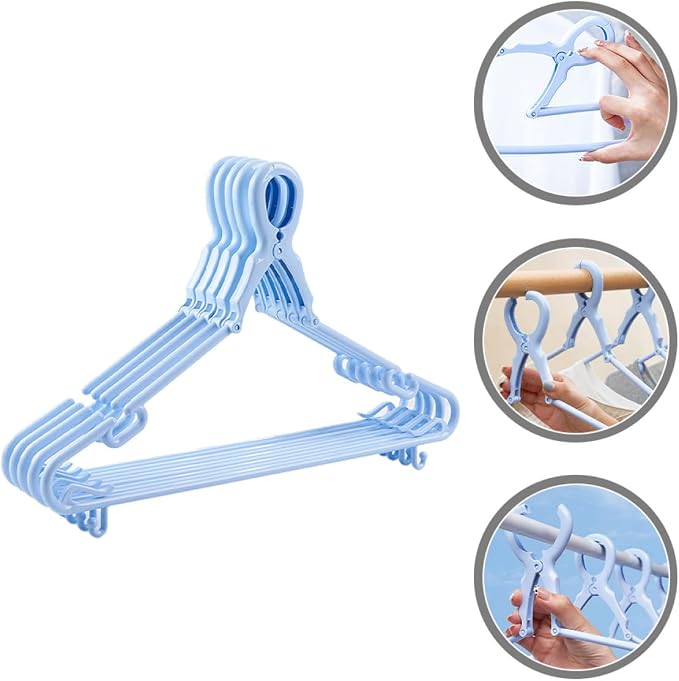 5pcs Non-Slip Plastic Clothes Hangers - Image 7