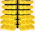WALLPEG 36 Pack Pegboard Bin Kit – 18 Medium & 18 Large Yellow Peg Board by Wallpeg%E2%80%93PegboardAccessories