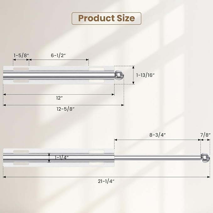 Valet Rod for Closet Pull Out, Retractable Slide Out Valet Rod Closet - Image 5
