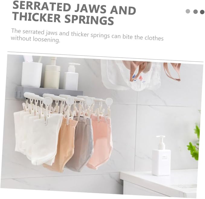 PRETYZOOM Dryer Racks for Laundry Drying Wall-Mounted Hanger Stretchable Sock - Image 3