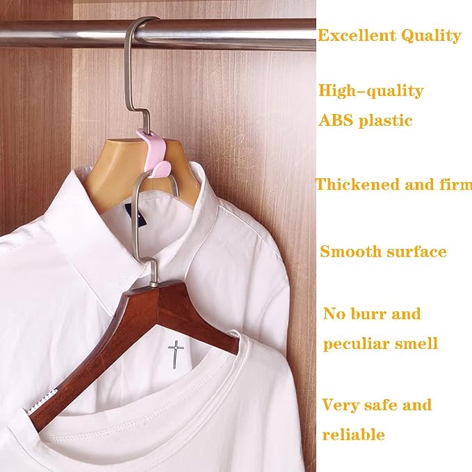 Clothes Hanger Connector Hooks, Thickened 20lbs Space Saving Closet Hanger - Image 3