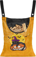 Cats Jack-O'-Lantern Clothespin Bag by Psesaysky