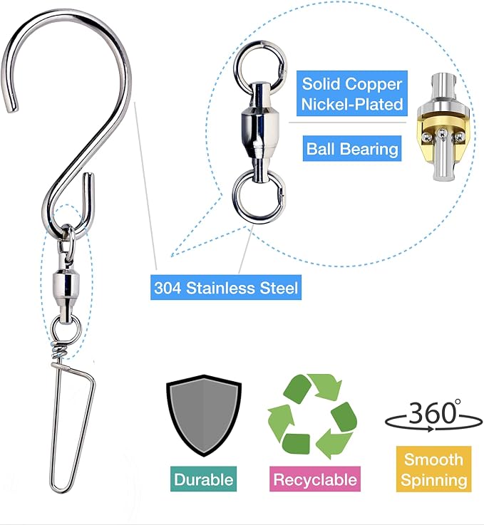 HS’s Creation 6 Pack S Hook Locking Clip Swivel - Image 6