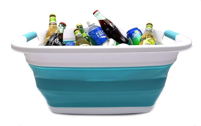 SAMMART 31L Collapsible Plastic Laundry Basket-Foldable Pop Up Storage - Image 6