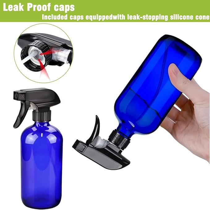 16oz Glass Spray Bottles, Hair Care, Plants - Image 3