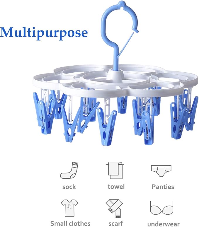 Clothespin Rack Laundry Drying Rack, Clothes Hangers - Image 3