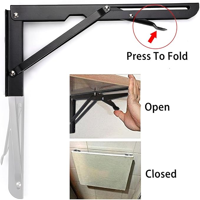 Sumnacon Sturdy Folding Shelf Brackets - Image 4