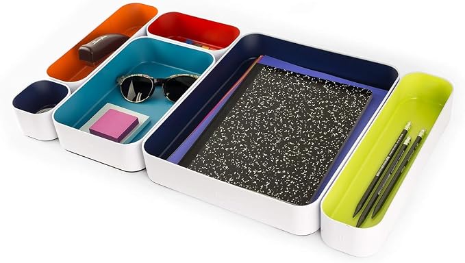 Three by Three Seattle 6 Piece Metal Organizer Tray Set - Image 3