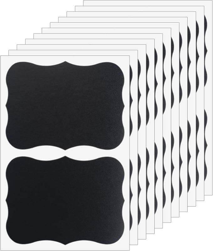ONUPGO Chalkboard Labels, Waterproof Chalkboard Sticker - Image 2
