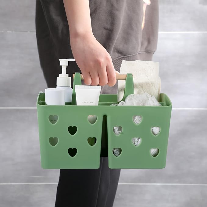 Anyoifax Portable Shower Caddy Plastic Shower Basket Organizer Divided Bathroom - Image 5