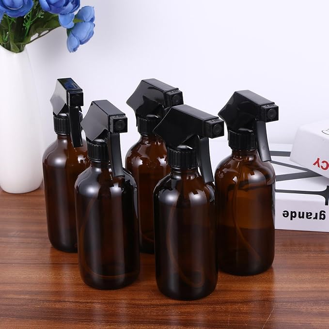 4pcs 250ml Brown Glass Spray Bottles - Image 6