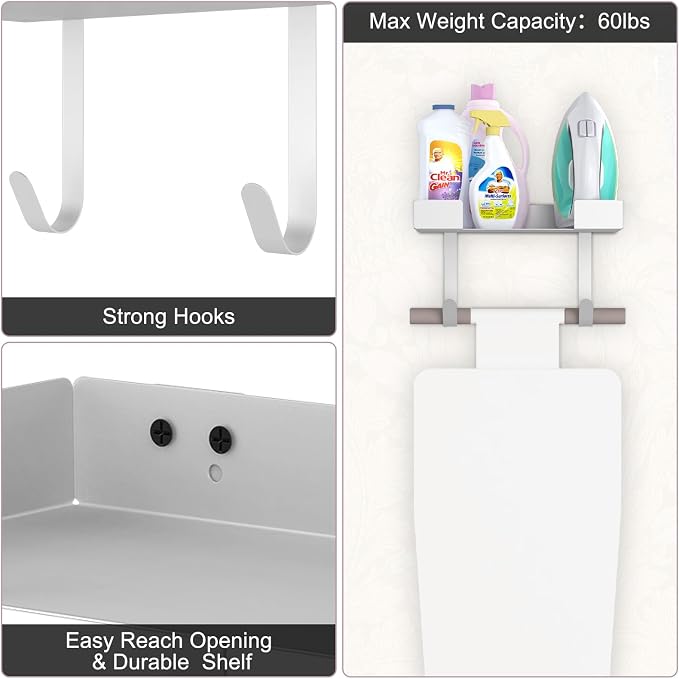 Ironing Board Holder Wall Mount, Ironing Board Hanger Wall Mount - Image 6