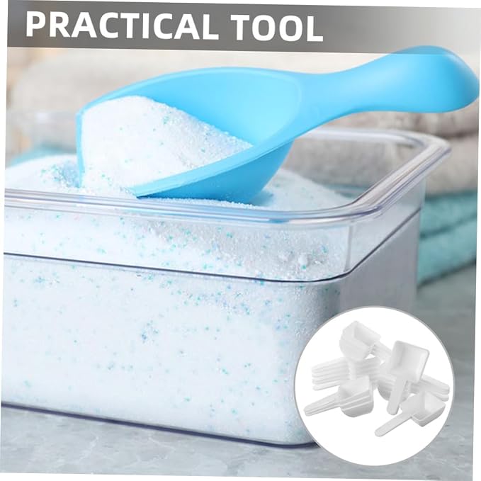 30pcs Laundry Powder Measuring Spoons Set Long Handle Reusable Scoops - Image 7