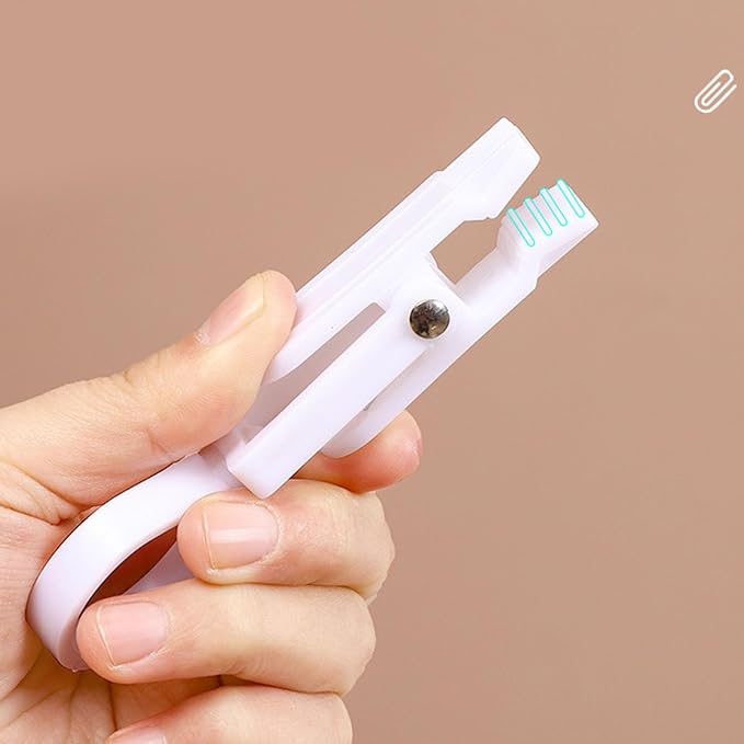 10pcs Clothes Pins Clips with Hook, Rotatable Strong Load Bearing Clothes Line - Image 4