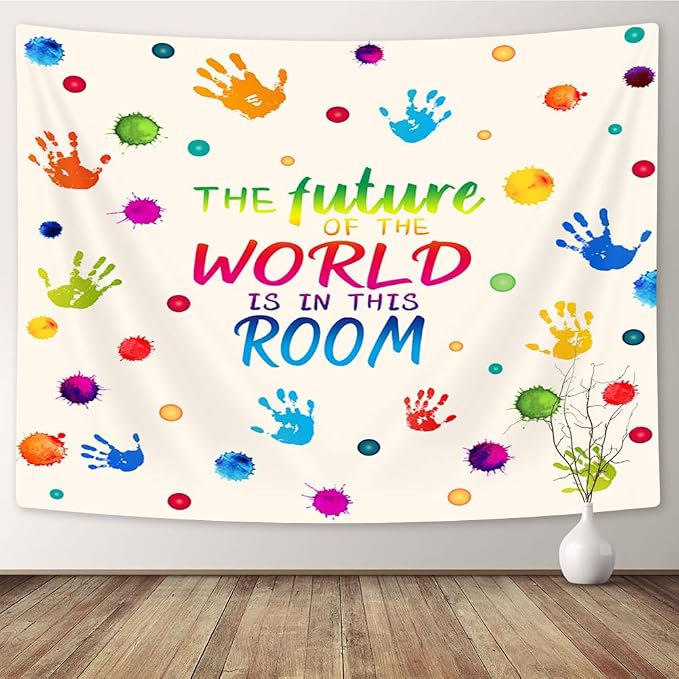Learning Tools Tapestry, Colorful Inspirational Quotes Wall Hanging - Image 6