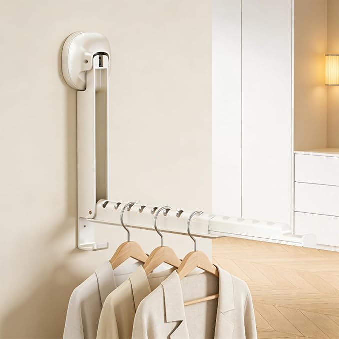 Foldable Clothes Drying Rack, Wall Mounted Drying Rack - Image 3