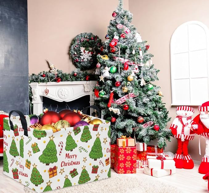 Rectangular Christmas Basket Tree Christmas Gift Baskets - Image 4