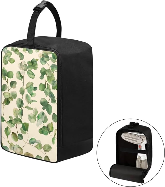 Green Leaves Portable Steamer Storage Bag Lightweight Irons Carrying Case - Image 2