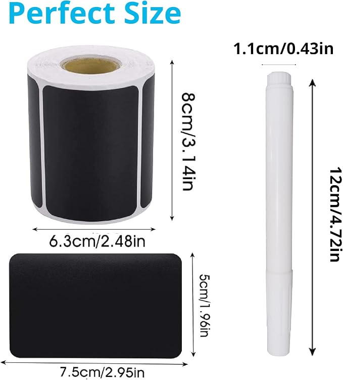 Chalkboard Labels 180 Pcs Waterproof Reusable Label - Image 4