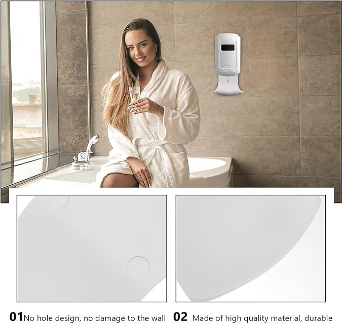 Balacoo 2 Pcs Soap Dispenser Tray, Wall Mounted Soap Dispenser Bracket - Image 4