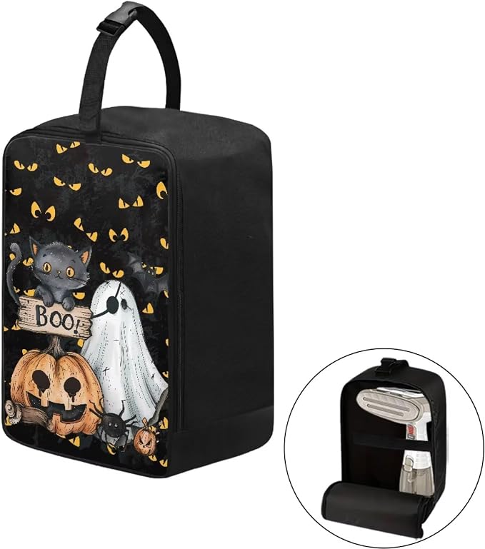 Halloween Steam Iron Storage Bag Pumpkin Ghost Bat Handheld Steamer Case - Image 2