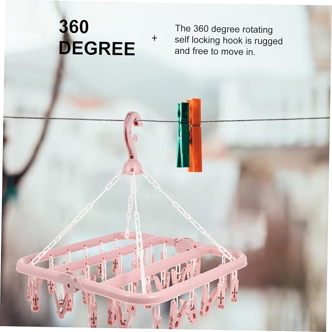 Plastic Clip Drying Rack Rotating Hook - Image 6