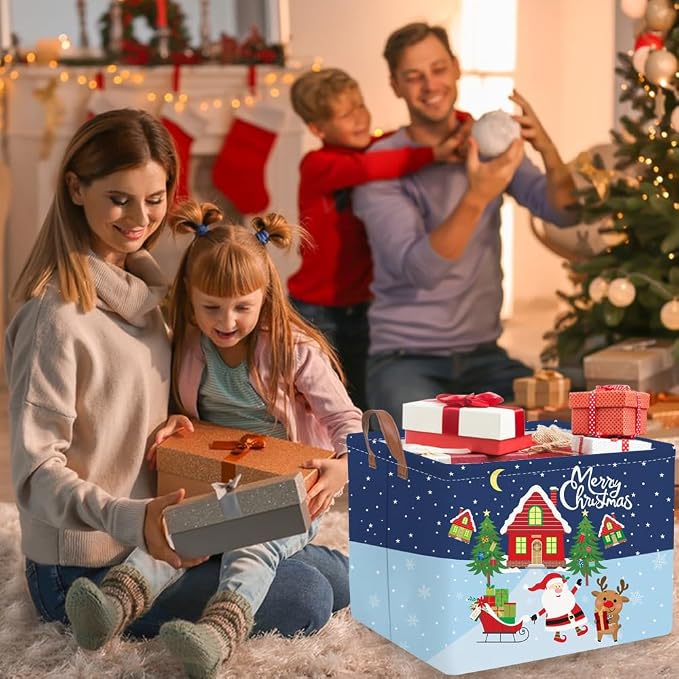 Rectangular Christmas tree Basket, Nursery Hamper, Waterproof and foldable Tree - Image 5