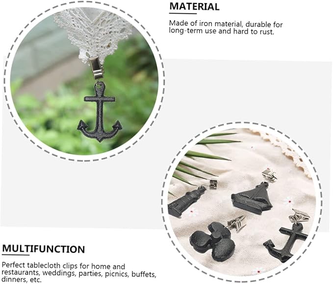 Cabilock Heavy Duty Iron Hanger Set 4 Windproof Clips - Image 6