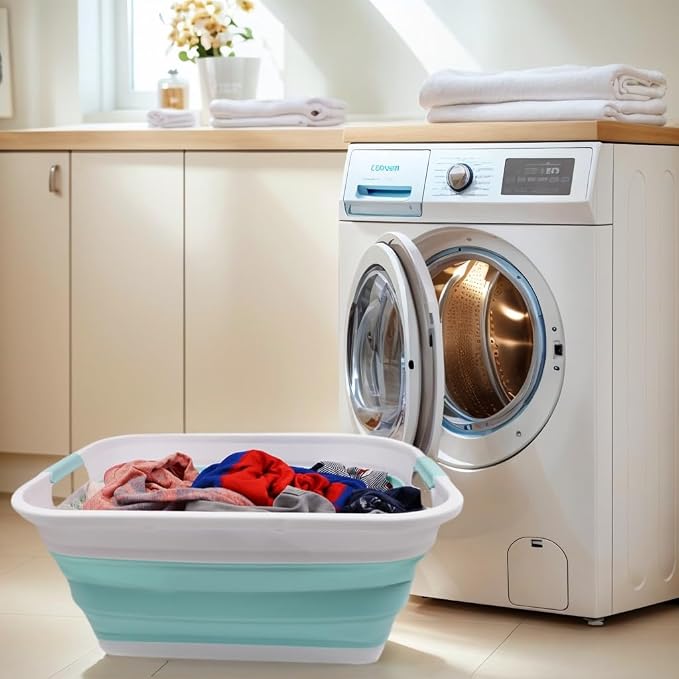 SAMMART 41LCollapsible Plastic Laundry Basket-Foldable Pop Up Storage - Image 5
