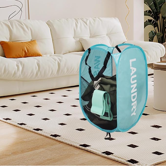 Mesh Laundry Hamper 2Pack Pop Up Hamper - Image 6
