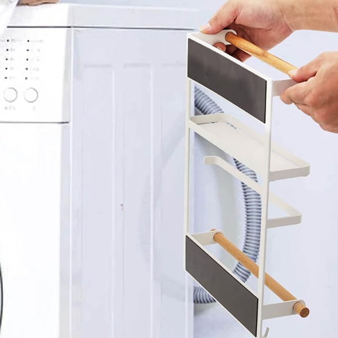 Magnet Fridge Shelf Paper Towel Roll Holder Household Decorative Storage Rack - Image 3