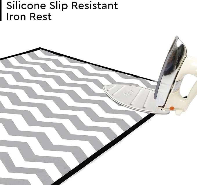 Encasa XO Ironing Mat/Pad with 3mm Padding & Silicone Iron Rest - Image 2