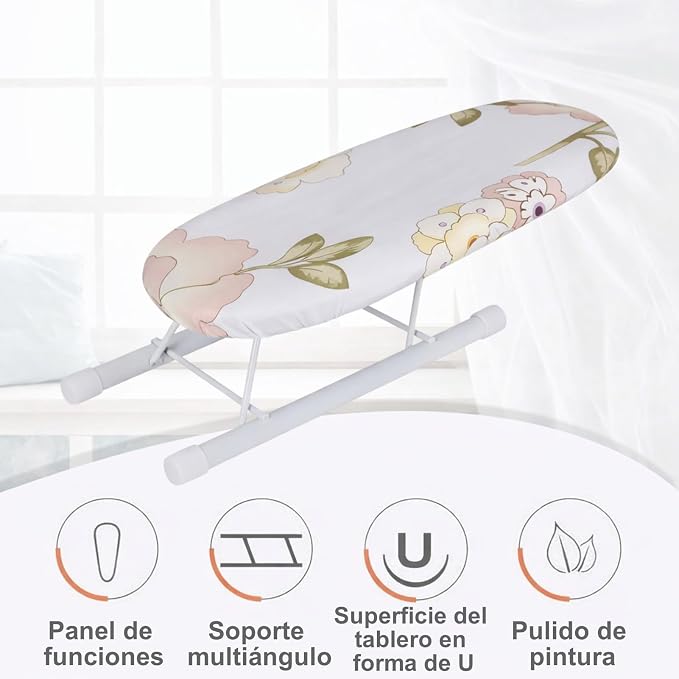 Tabletop Ironing Board with Folding Legs, Foldable Space-Saving Mini Ironing - Image 2