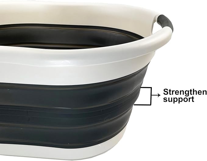 SAMMART 36L Collapsible Plastic Laundry Basket - Image 4