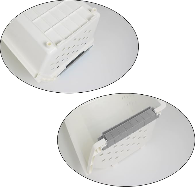 3-Pack Plastic Stackable Storage Basket - Image 2