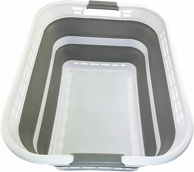 SAMMART 42L Collapsible Plastic Laundry Hamper/Basket - Image 4
