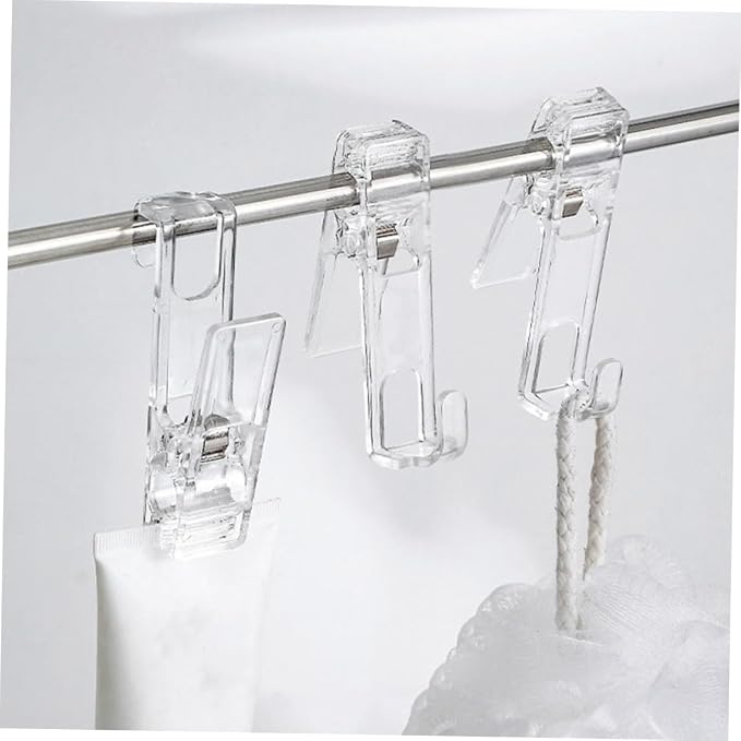 LIFKOME Clothes Pegs for Hanging 8pcs Plastic Laundry Clips Velvet Surface - Image 8