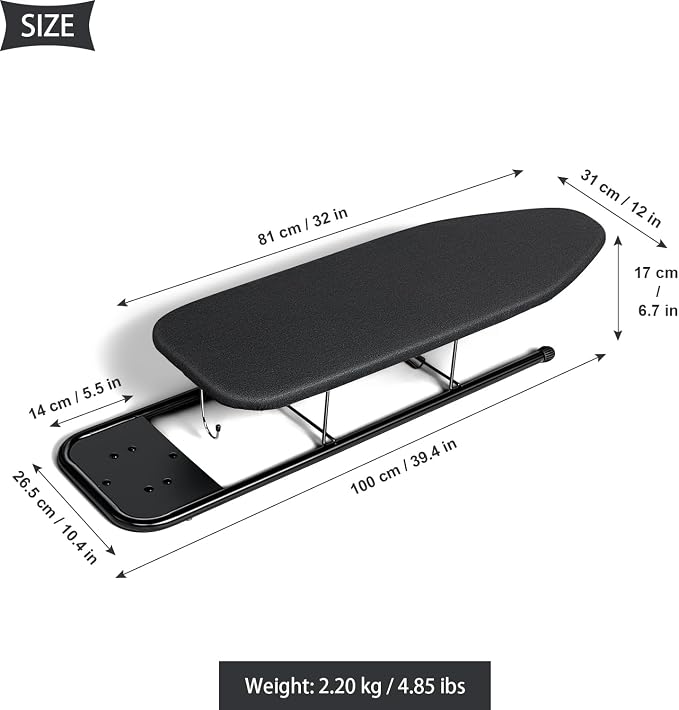 Duwee 12"×32" Table Top Ironing Board - Image 6