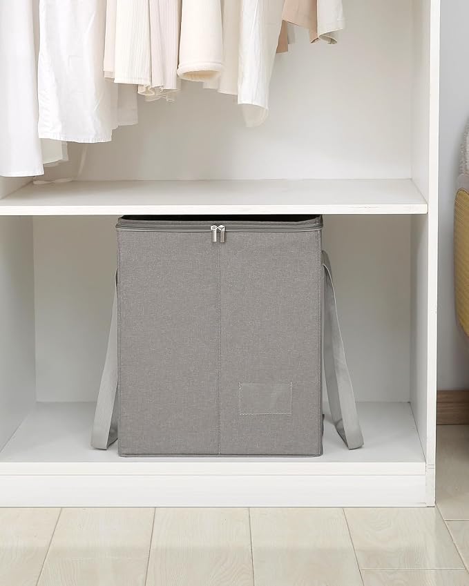 Qozary Clothes Hanger Organizer Bag-Rigid Hanger Storage Containers - Image 6