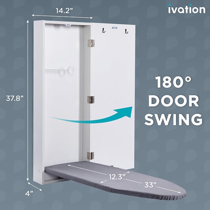 Ivation Wall-Mounted Ironing Board Cabinet - Image 2