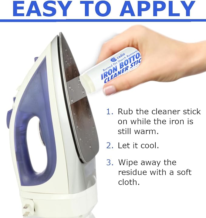 Steam Iron Bottom Cleaner Stick – Removes Build-Up Starch, Melted Fabric - Image 3